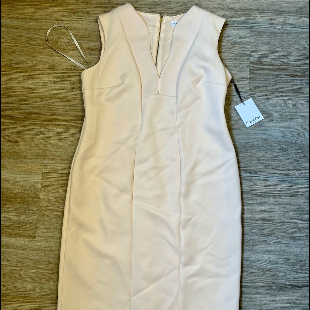Light Pink Calvin Klein Sheath Dress
